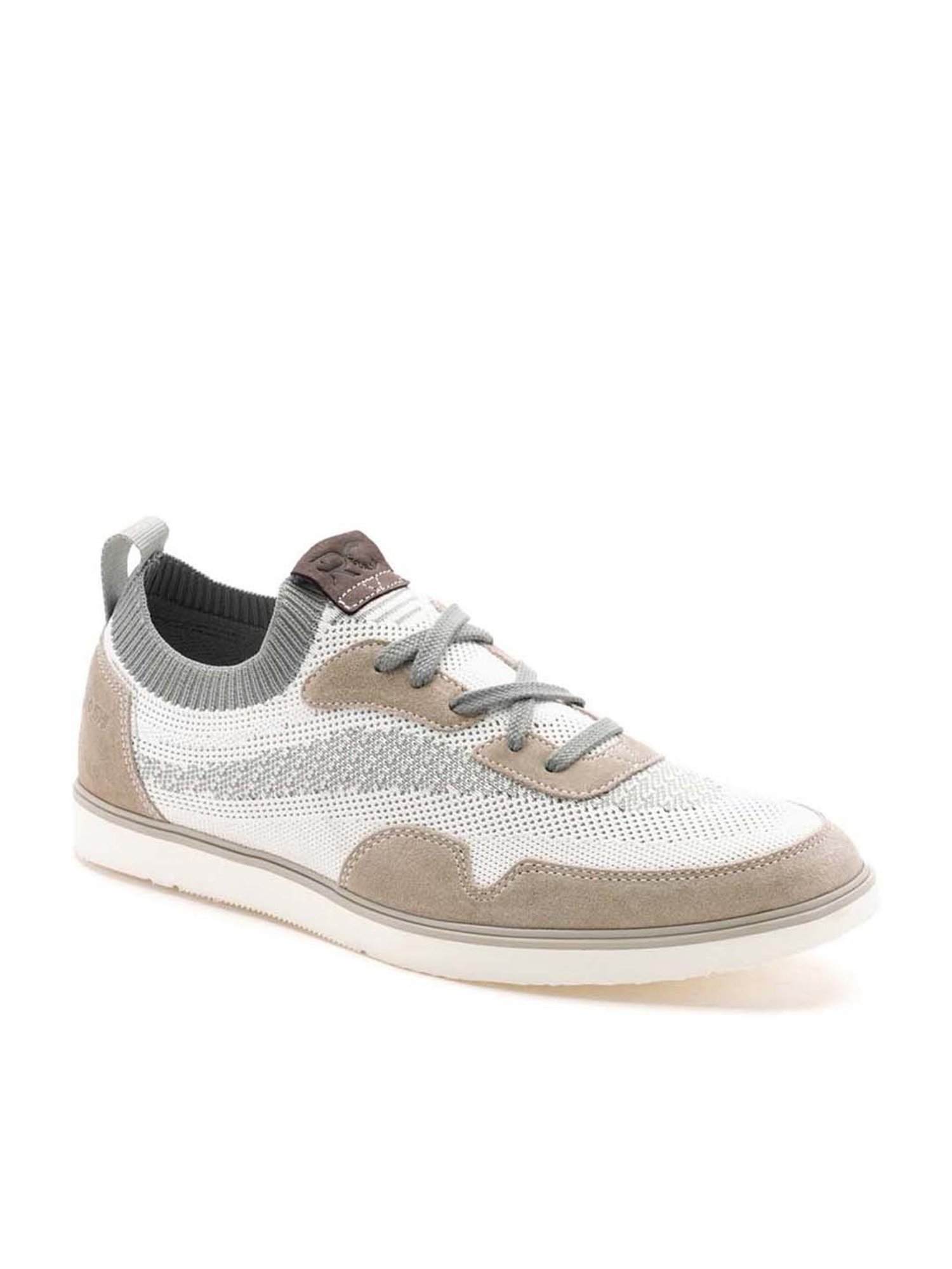 Ruosh Men's Silver Casual Sneakers