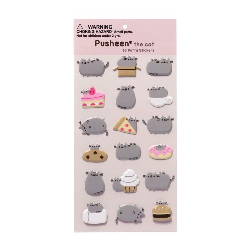 Enesco Pusheen the Cat 18-Piece Sticker Sheet