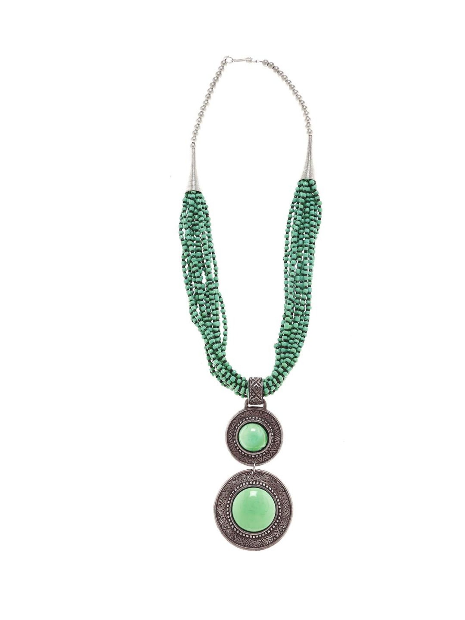 Imli Street Green & Black Necklace