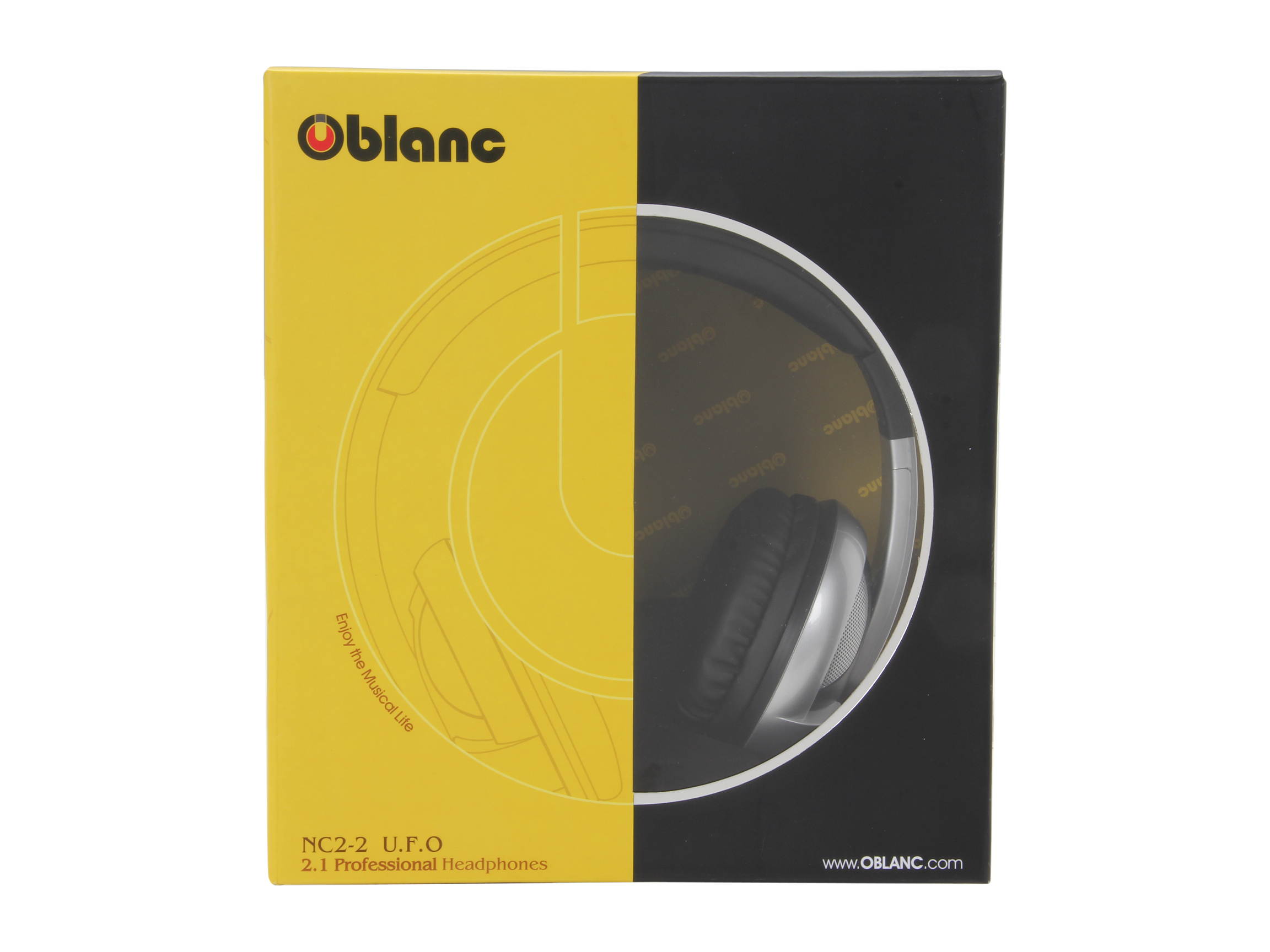 SYBA OG-AUD63053 Circumaural Oblanc U.F.O. Subwoofer 2.1 Professional Stereo Headphones with Built-in Battery