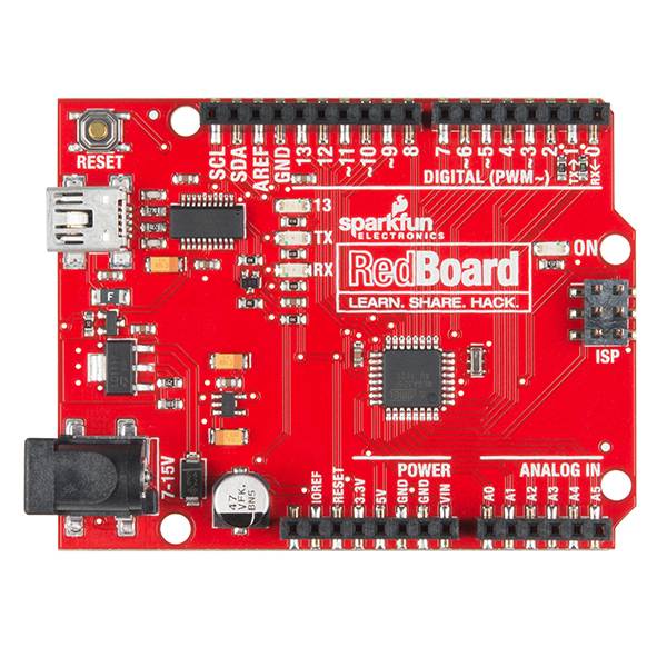 SparkFun RedBoard - Programmed Breadboard-able Development board (Arduino-Compatible)