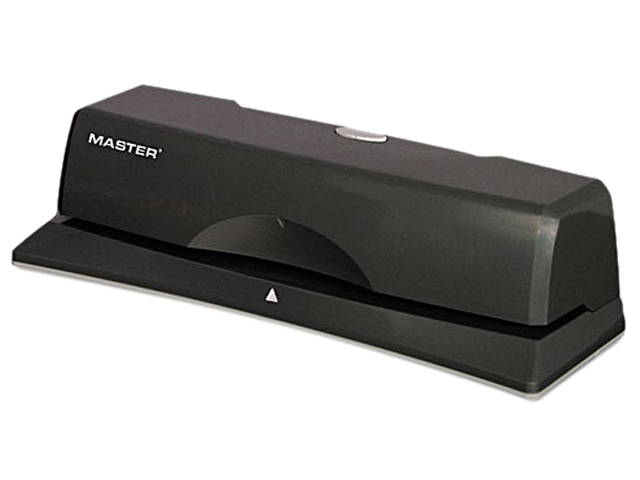 Master EP312 10-Sheet EP12 Electric/Battery Three-Hole Punch, 9/32 Diameter Hole, Charcoal