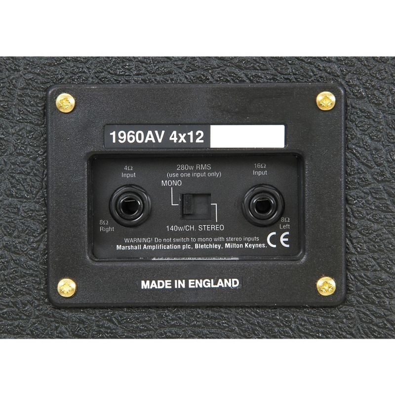 Marshall 1960V 280W 4x12 Guitar Extension Cabinet Straight