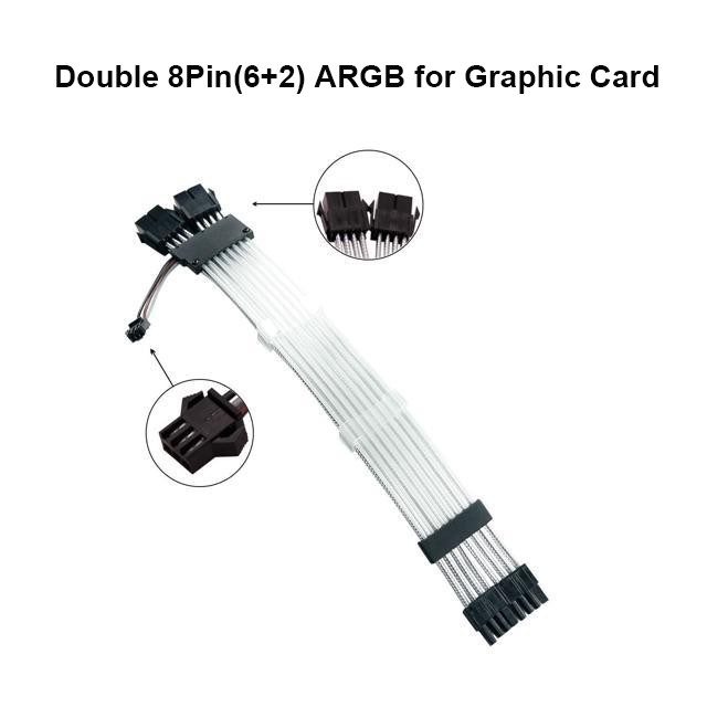 Extension Cable Power Supply Accessory Addressable RGB Light PC Case Sync 24 Pin