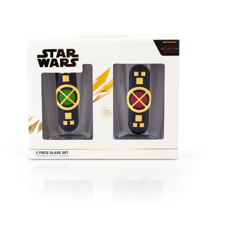 Blue Rose Polish Pottery Green Confetti Water Glass Set