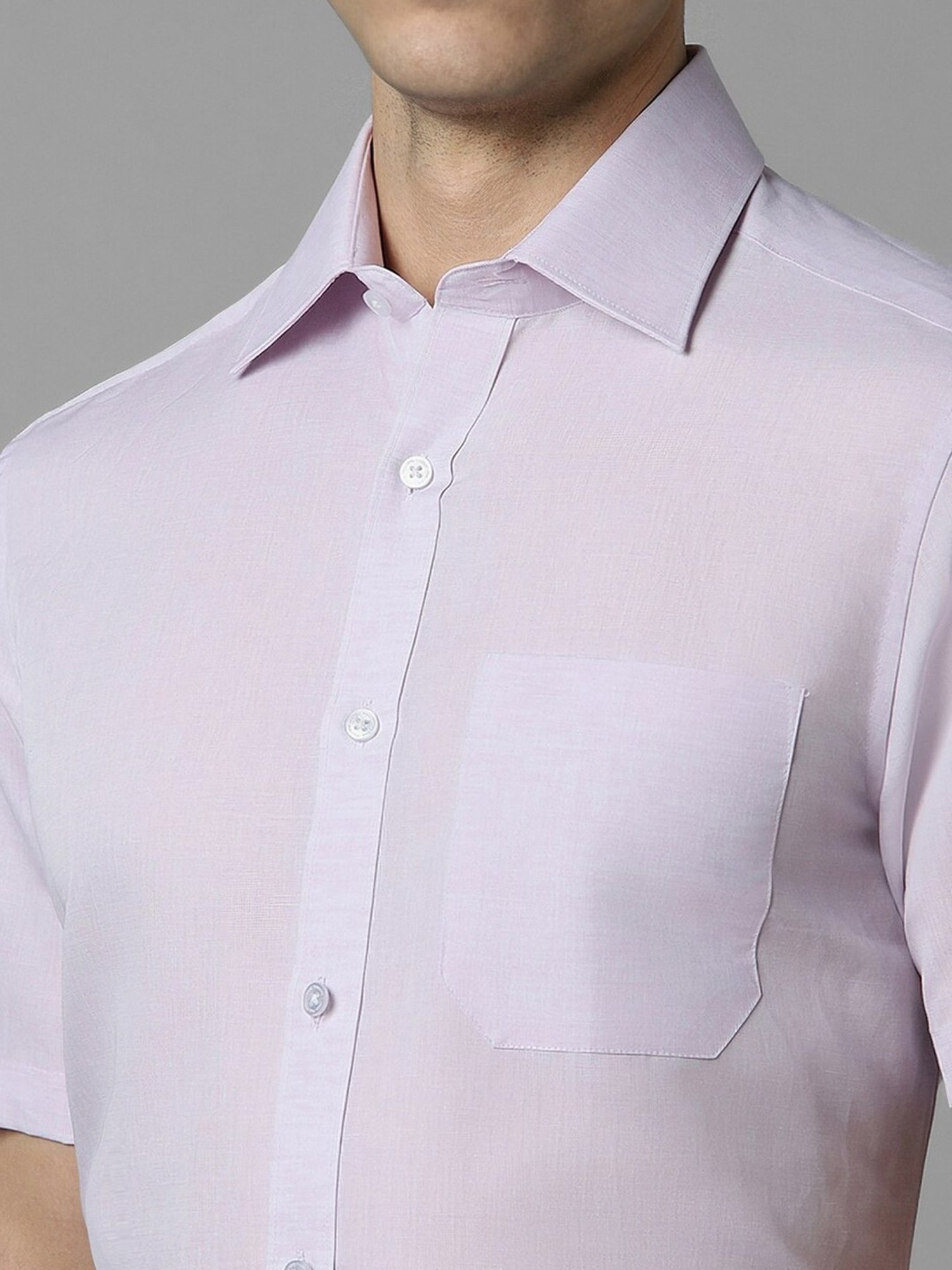 Louis Philippe Purple Regular Fit Shirt