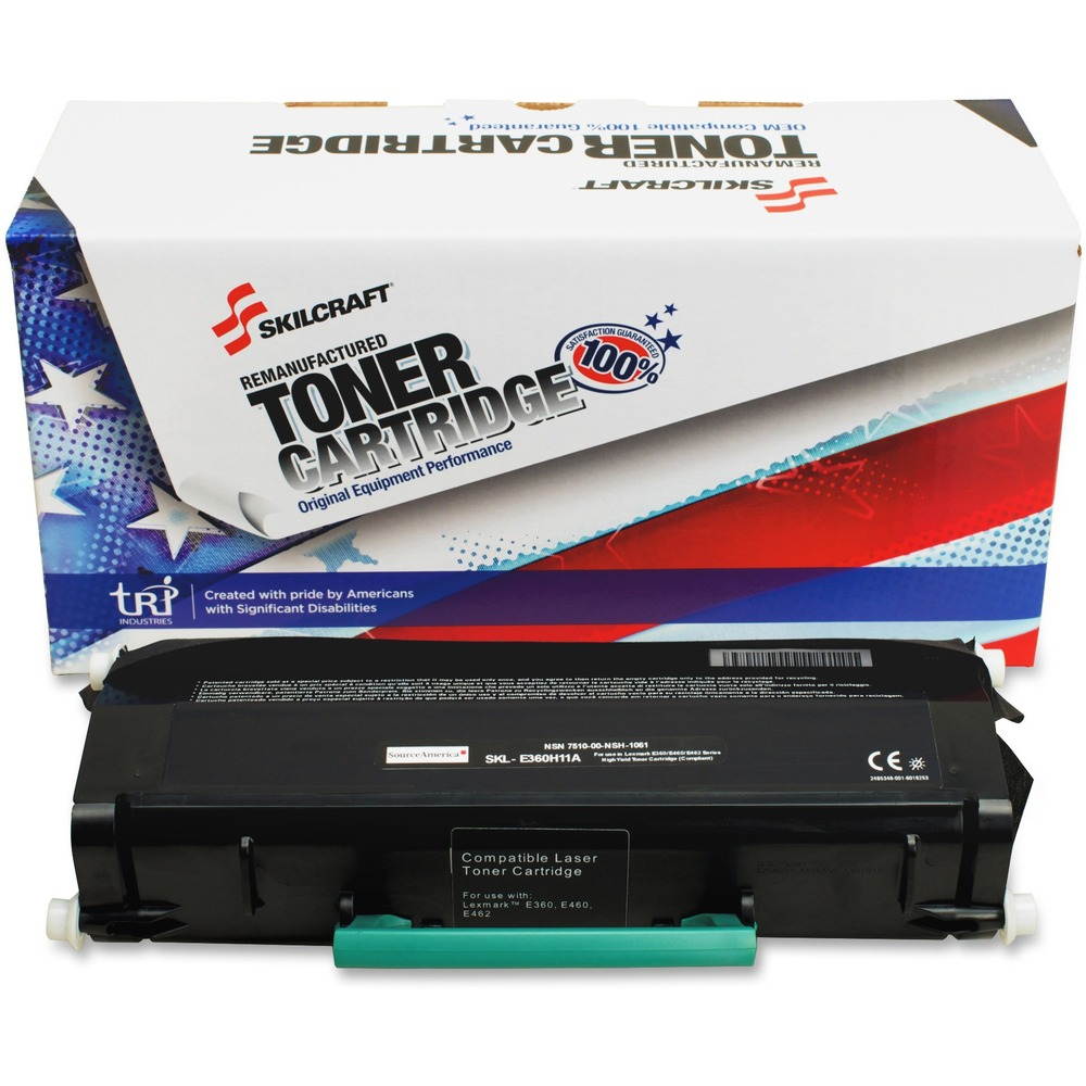 Remanufactured E360H21A (E260) High-Yld Toner, 9000 Pg-Yield, Black