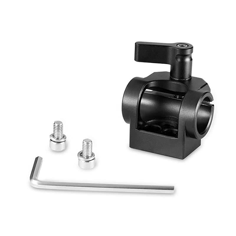 15mm Rod Clamp Single Camera Rod Mount for 15mm Rods Support System EVF Mount LCD Light Microphone Mounts 1995
