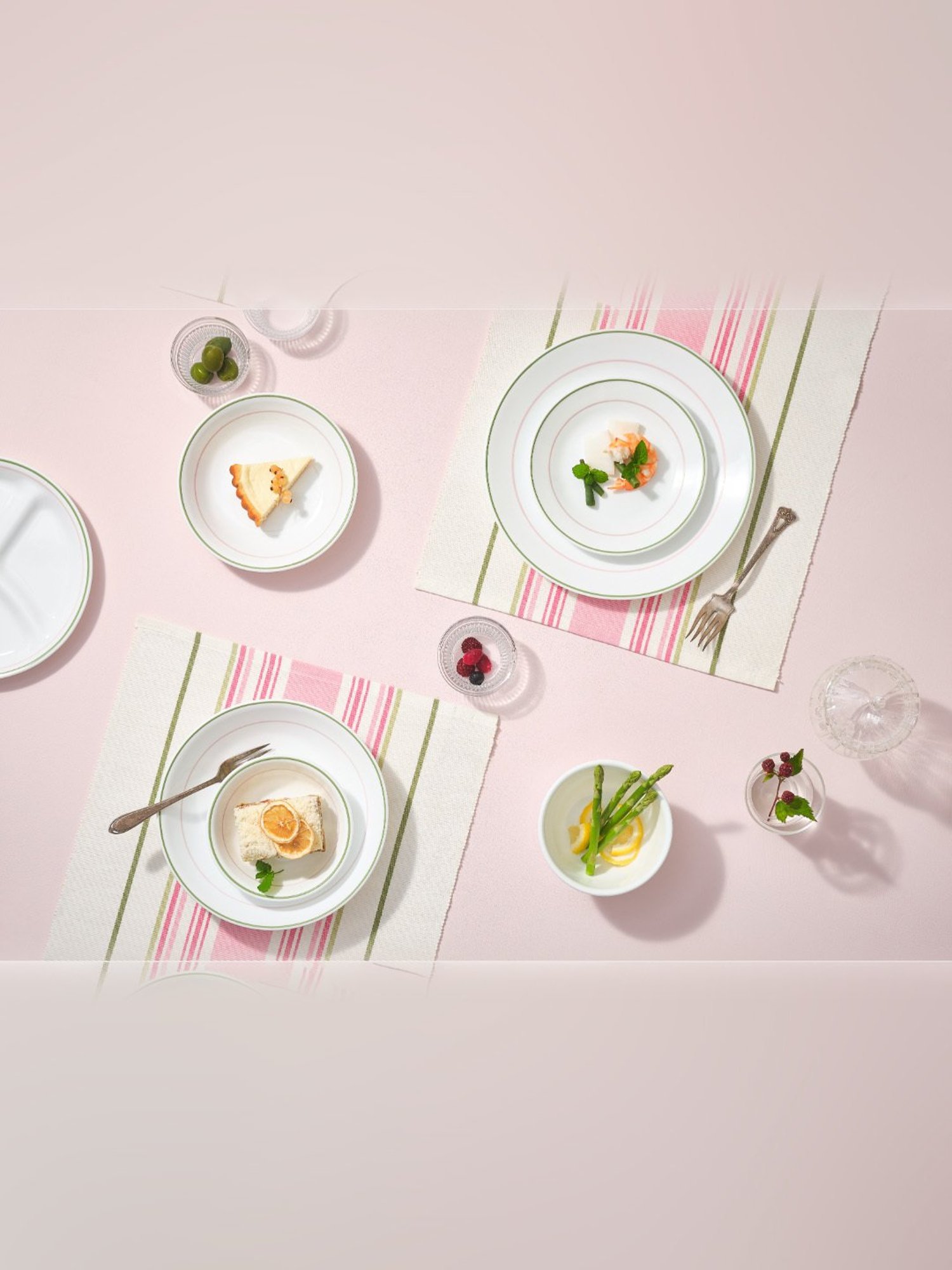 Corelle Livingware Double Ring Green 296ml Dessert Bowl Pack of 6