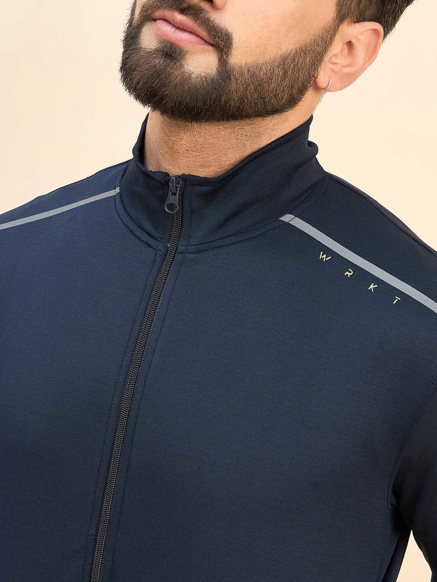 Vimal Jonney Light Mud Cotton Regular Fit Tracksuit