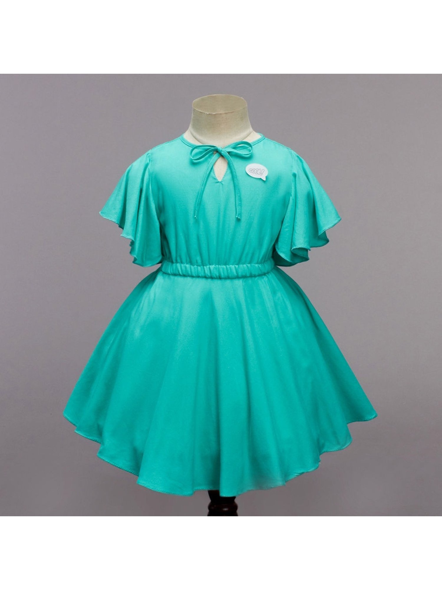 The Magic Wand Kids Green Regular Fit Dress