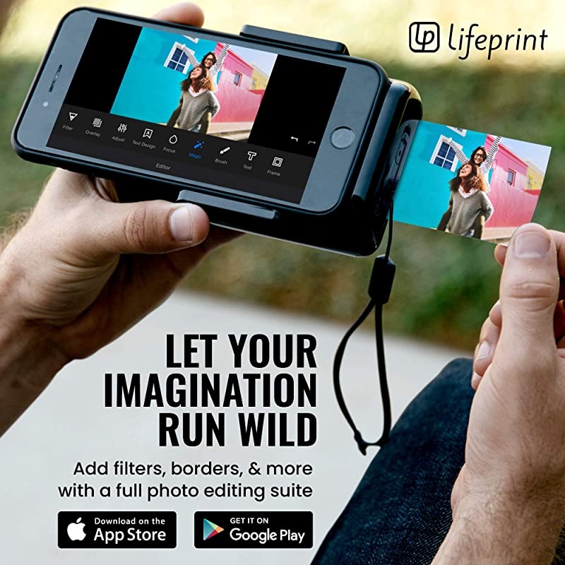 2x3 Instant Printer for iPhone. Turn Your iPhone Into an Instant-Print Camera for Photos and Video! - White