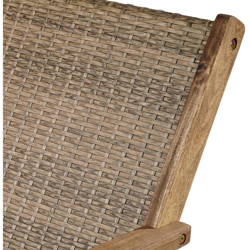 Teal Island Designs Perry 27 3/4" Wide Natural Wood Outdoor Armchair