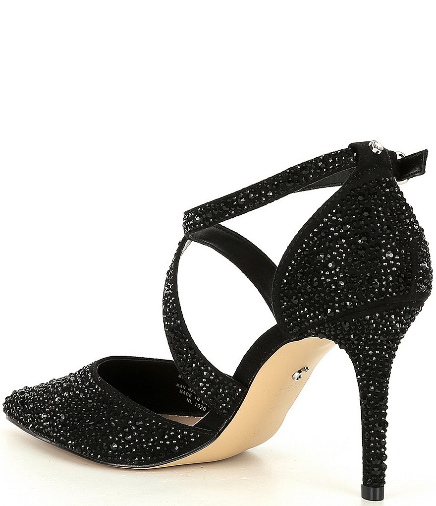 Carvela Kross Jewel 2 Fabric Rhinestone Embellished Pumps