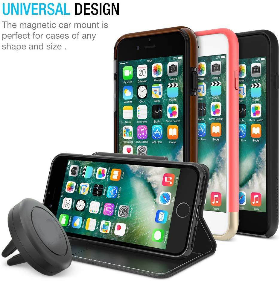 Car Mount 2 Pack Universal Air Vent Magnetic Phone Car Mounts Holder for iPhone 11 Pro Xs Max XR X 8 7 Plus 6S SE Galaxy S10 S10e 5G S9 LGNote 10 and Mini Tablet Compatible Most Case