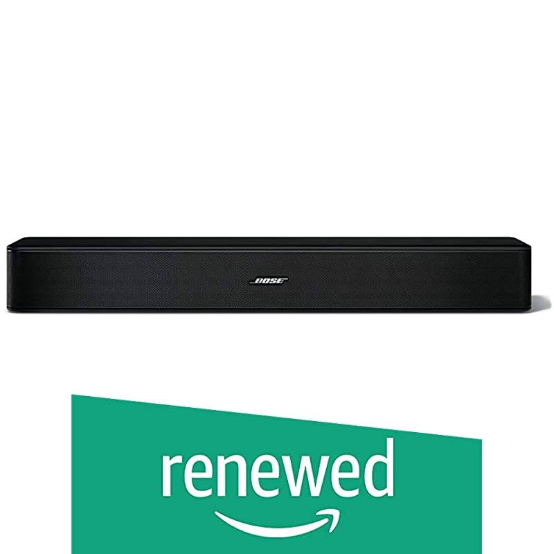 Solo 5 TV Soundbar Sound System Sleek Slim Design Bluetooth Connectivity Black Renewed