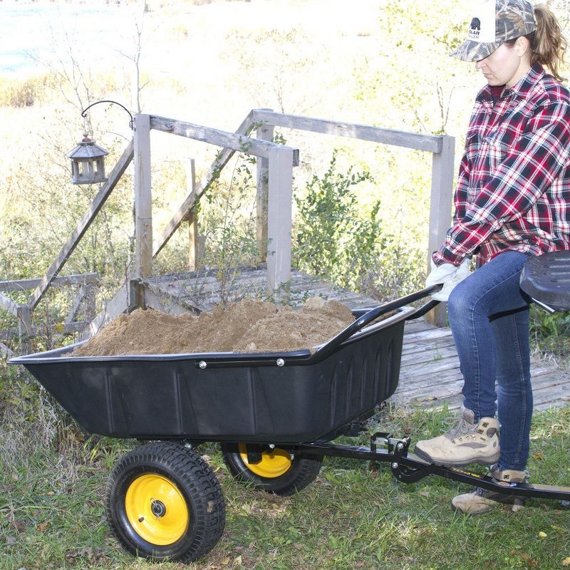 Polar Trailer PLR 10539 LG600 Hybrid Utility Farm Yard Garden Trailer Cart