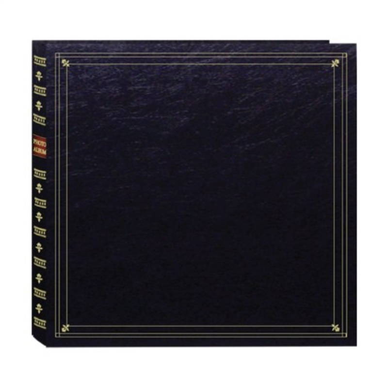 Pioneer Photo Albums 300-Pocket Post Bound Leatherette Cover Photo Album, 3.5 x 5.25 Inch Prints, Black
