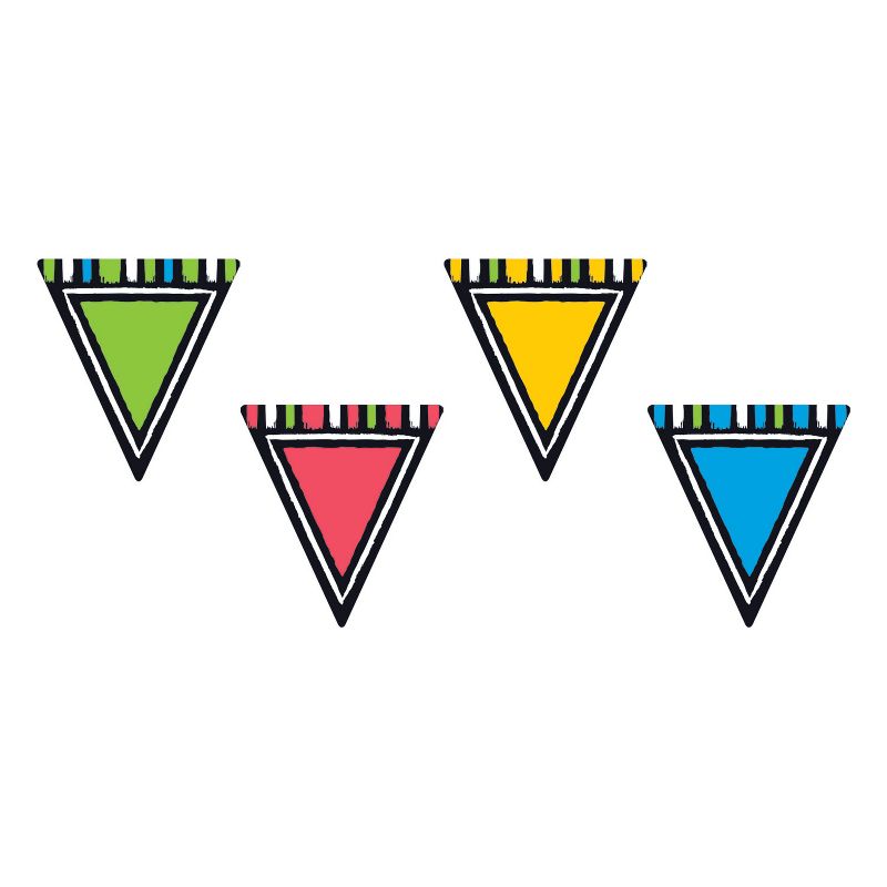 TREND Bold Strokes Classic Accents Variety Pack Pennants Assorted 6" x 7.88" T10664