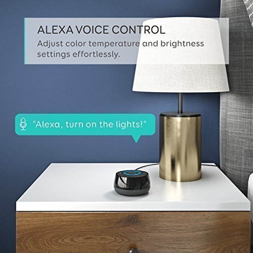 eufy Genie Smart Speaker with Amazon Alexa + Lumos WiFi Smart Bulb-Tunable White Starter Kit, Soft White To Daylight (2700K-6500K), 60W Equivalent, A19, E26, 800 Lumens