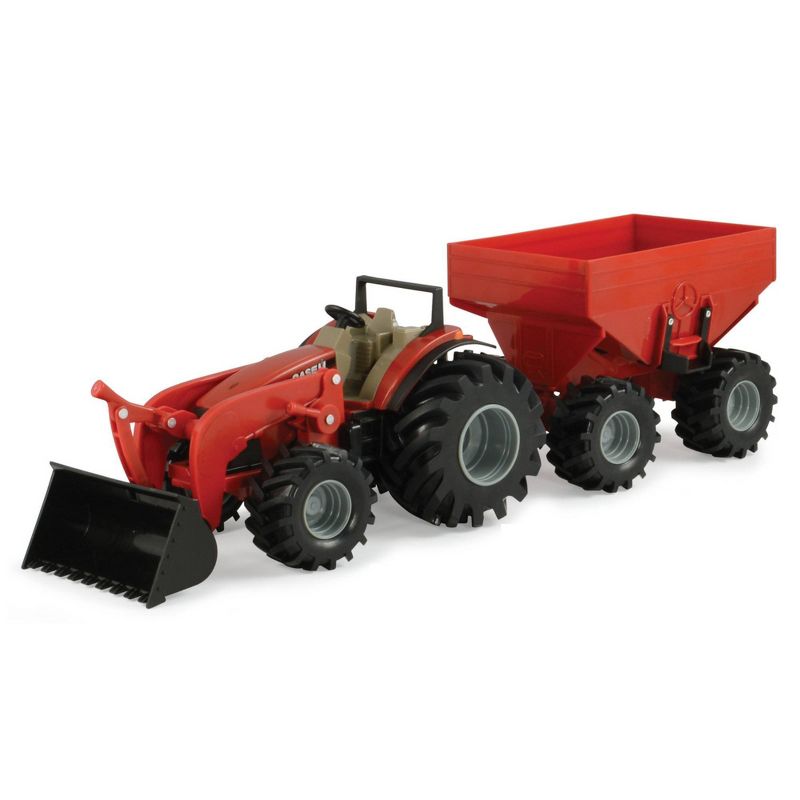 ERTL Case IH 8" Monster Treads Tractor with Wagon and Loader