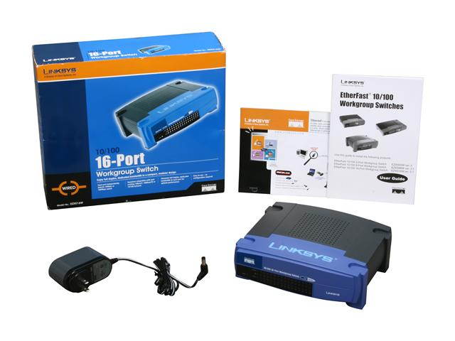 LINKSYS EZXS16W EtherFast 16-Port Workgroup Switch