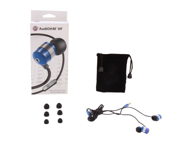 GOgroove audiOHM HF Ergonomic Earbuds Earphones w/ Hands-Free Microphone & Deep Bass ( Royal Red ) for Smartphones , Tablets , MP3 Players & More!