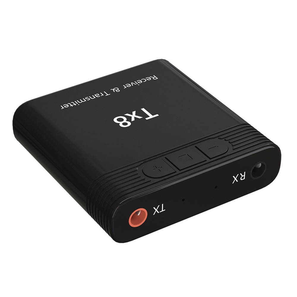 Tx8 2 in 1 Bluetooth 5.0 Transmitter Receiver Audio Adapter for TV PC Headphone MP3/MP4 Music Playback