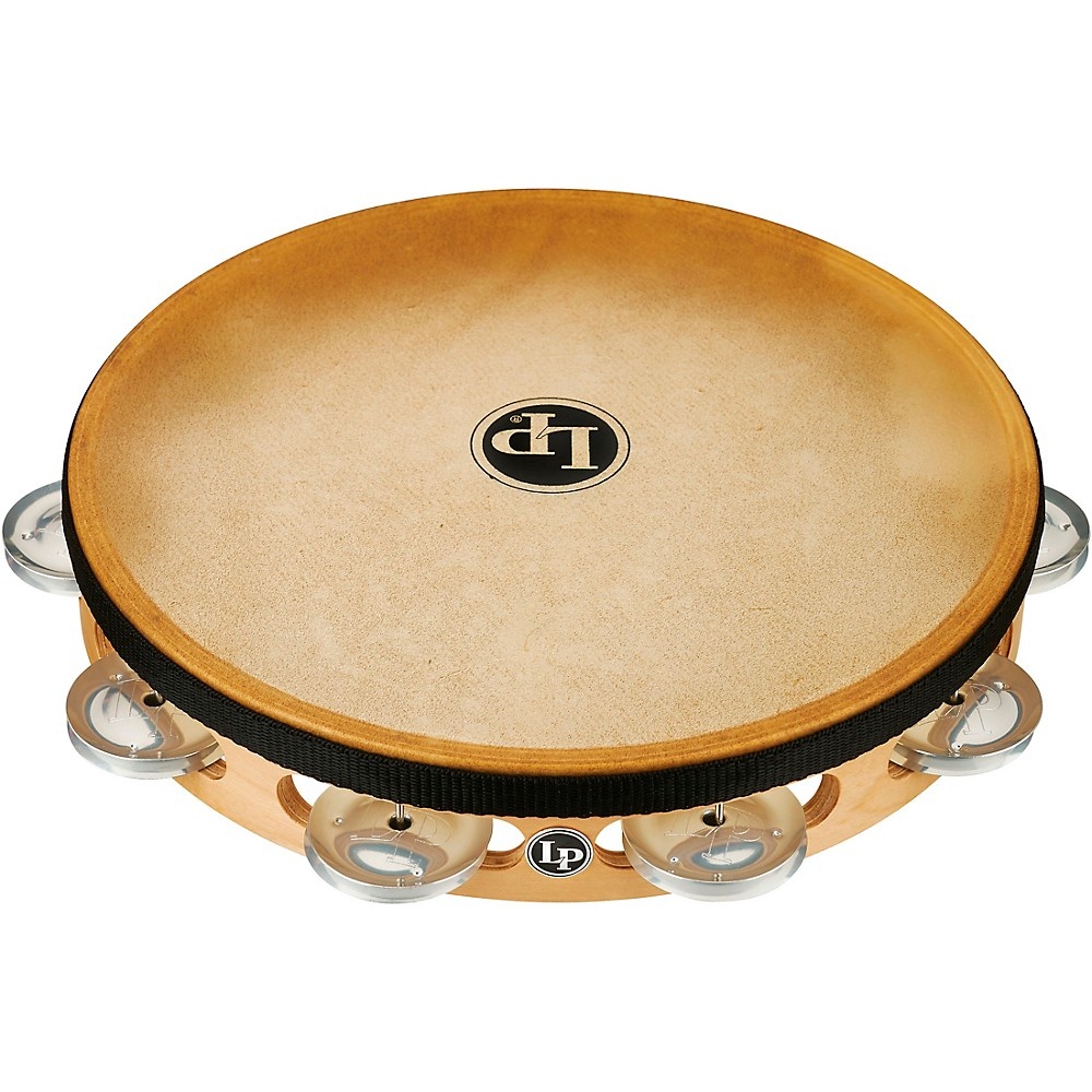LP PRO Single Row Headed Tambourine 10 in. Aluminum