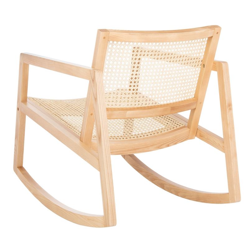 Wooden Rocking Chair Brown - Benzara
