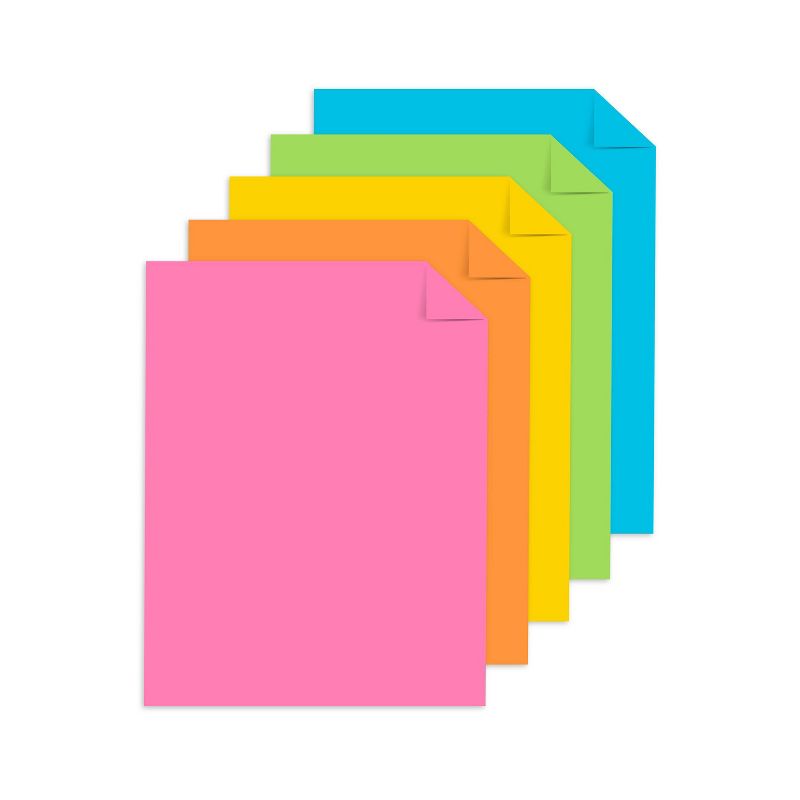 250 Sheets Cardstock 8.5"x11" Cheerful - Astrobrights