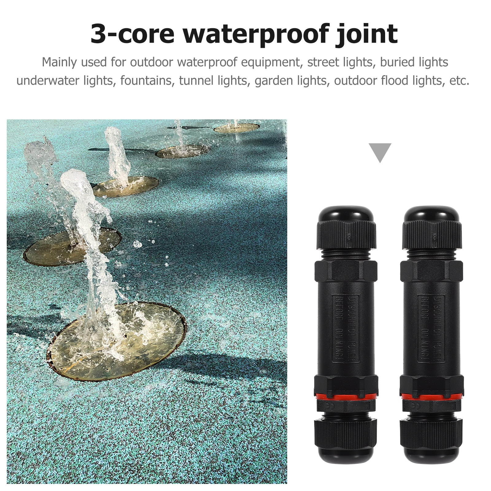 4pcs Waterproof Connector Prime High Quality Sturdy Durable Joint Adapter for Outdoor
