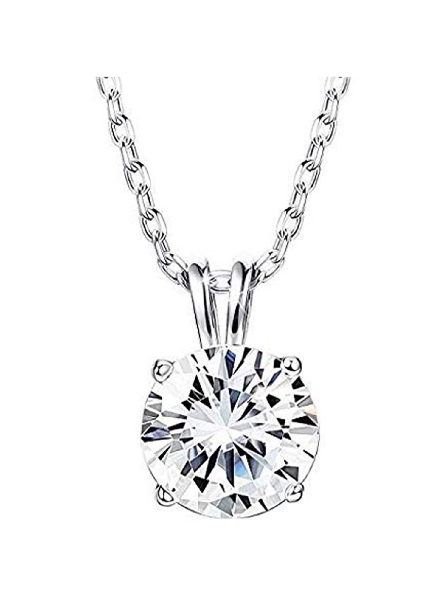 GIVA Anushka's 92.5 Sterling Silver Pendant with Chain