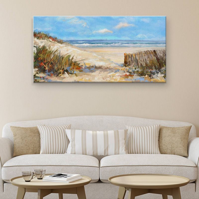 24" x 48" Seaside Colors by Studio Arts Art on Canvas - Fine Art Canvas
