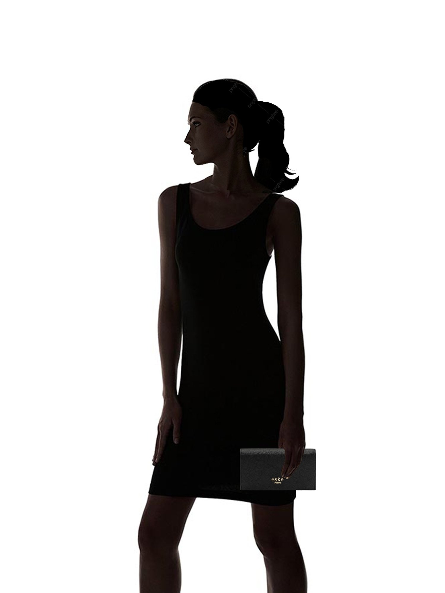 Eske Kale Black Solid Bi-Fold Wallet for Women