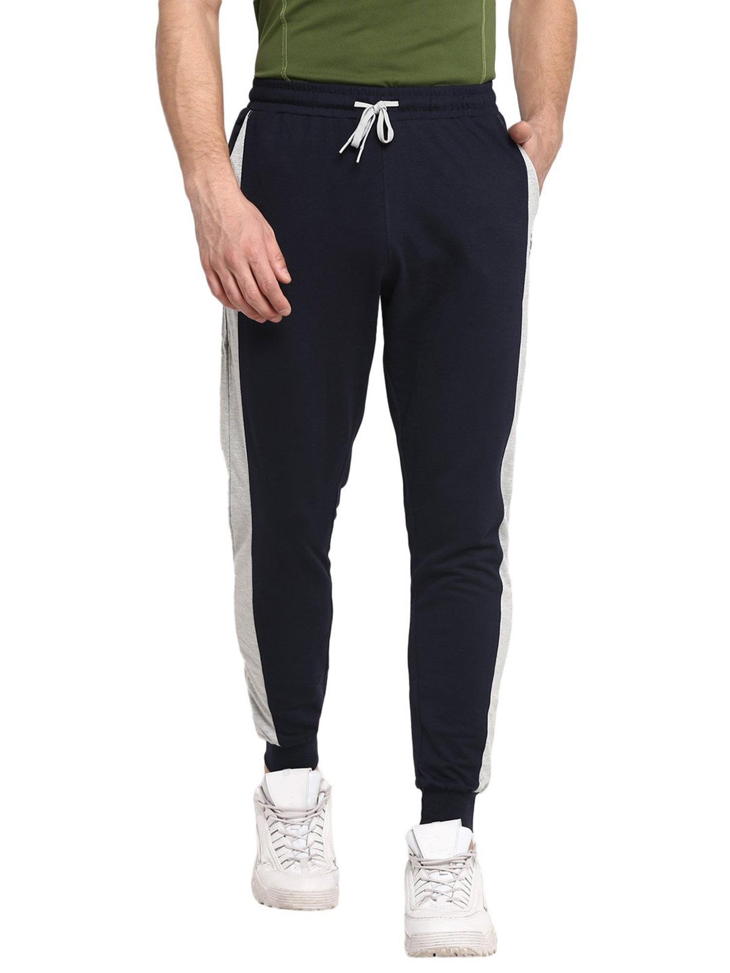 Yuuki Navy Regular Fit Joggers