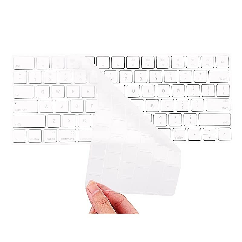 Keyboard Cover Skin for Apple Wireless Magic Keyboard Ultra Thin Clear Soft TPU Type Protector, 2015 US Version (MLA22LL/A)
