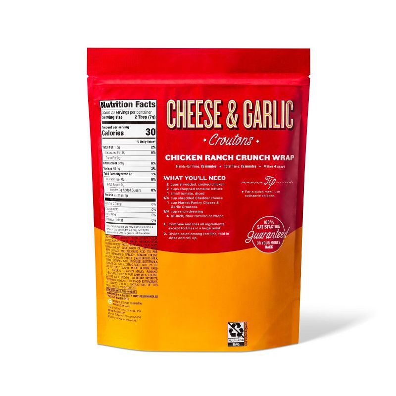 Cheese and Garlic Croutons - 5oz - Market Pantry™