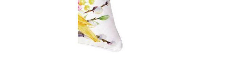 18"x18" Water Color Florals 'Sweet Home' Square Throw Pillow White - VCNY