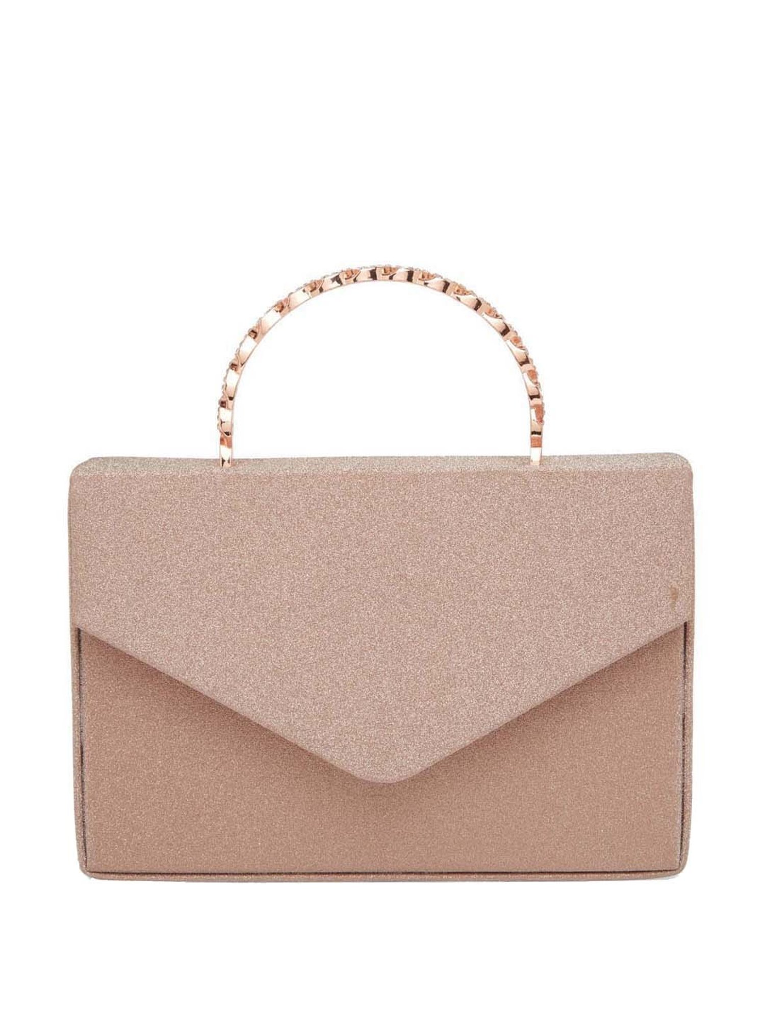 Call It Spring SPRING FLING710 Gold Solid Medium Satchel Handbag