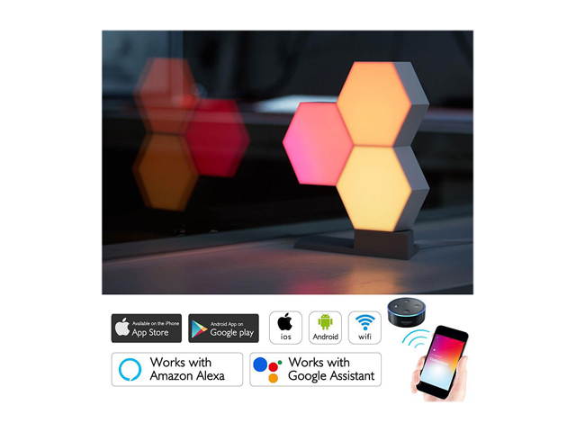 LifeSmart 11 Pack WiFi Smart LED Light Kit DIY Night Lamp Voice Control Work with Alexa Google Home