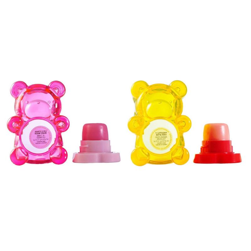 Lip Smacker Bear Lip Balm - Pink/Yellow - 2pk