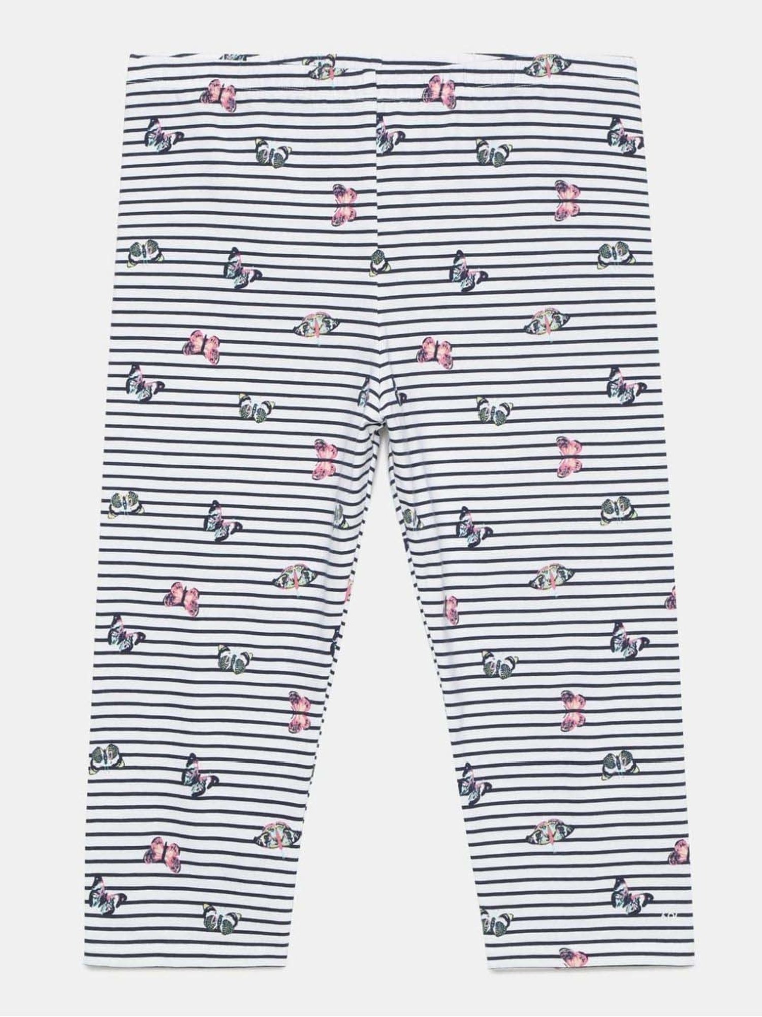 Jockey Kids Pink & Grey Cotton Printed Leggings (Pack of 2) - Assorted
