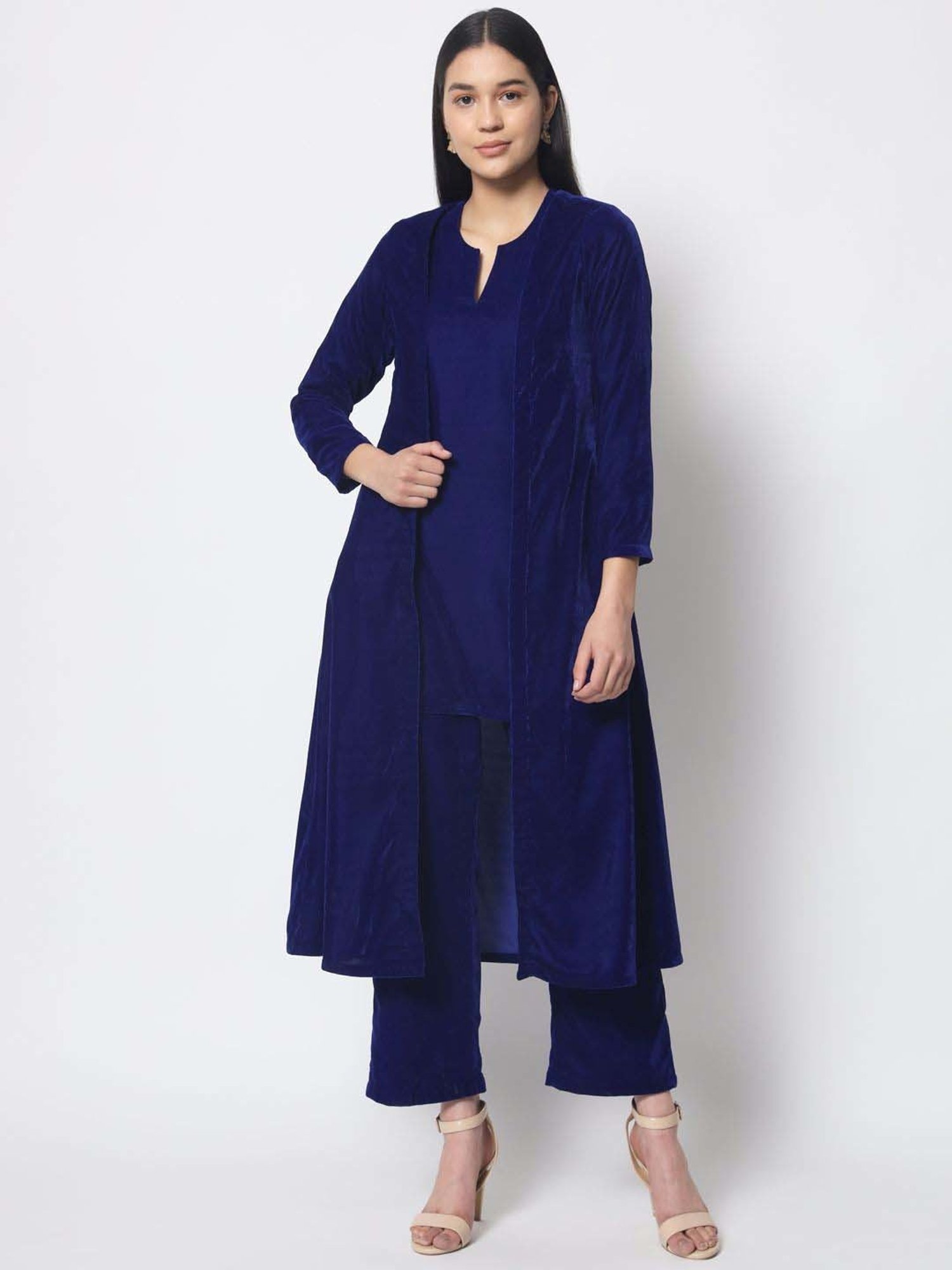 true Browns Blue Regular Fit Jacket