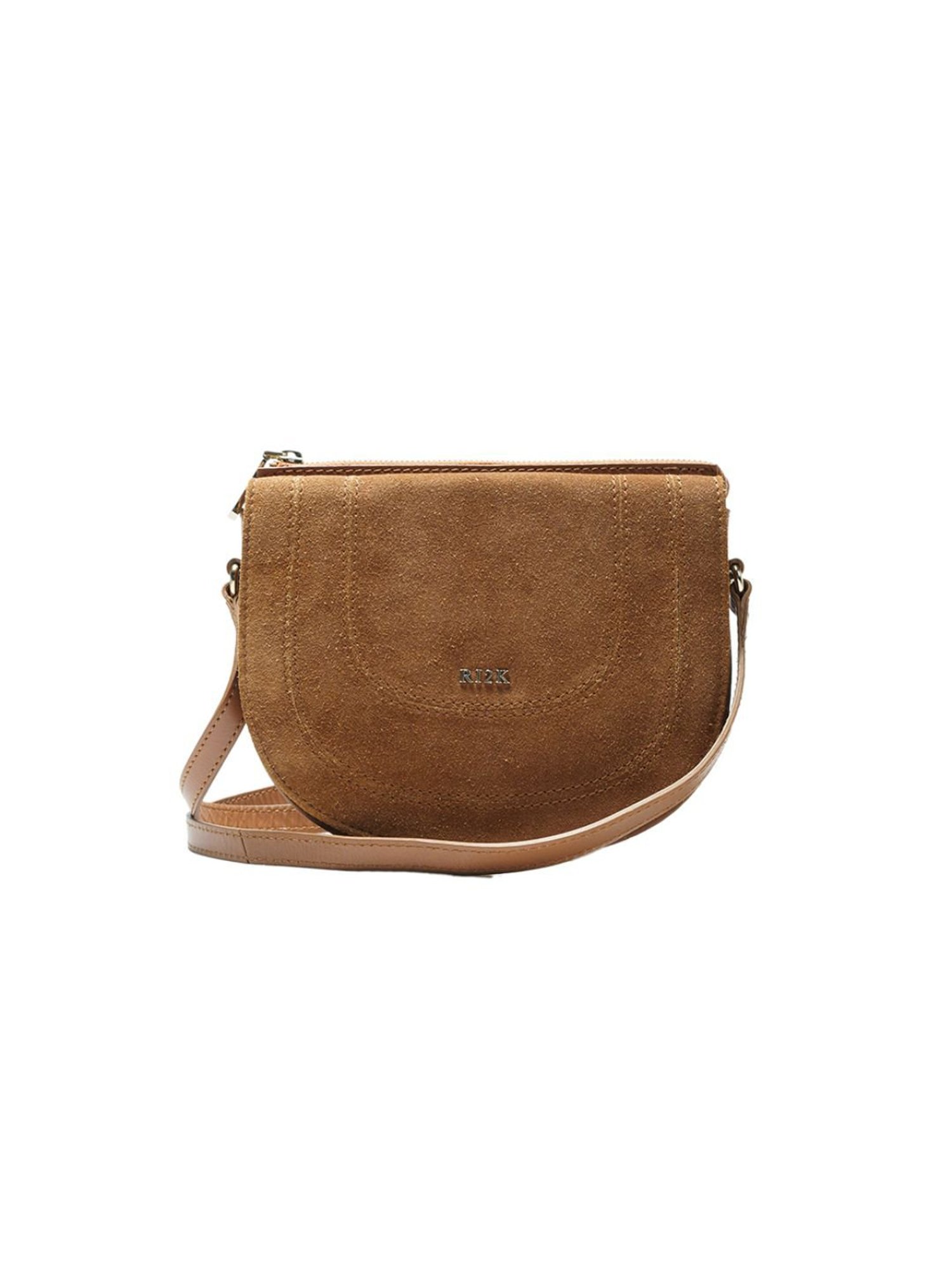 RI2K London Tan Leather Medium Cross Body Bag