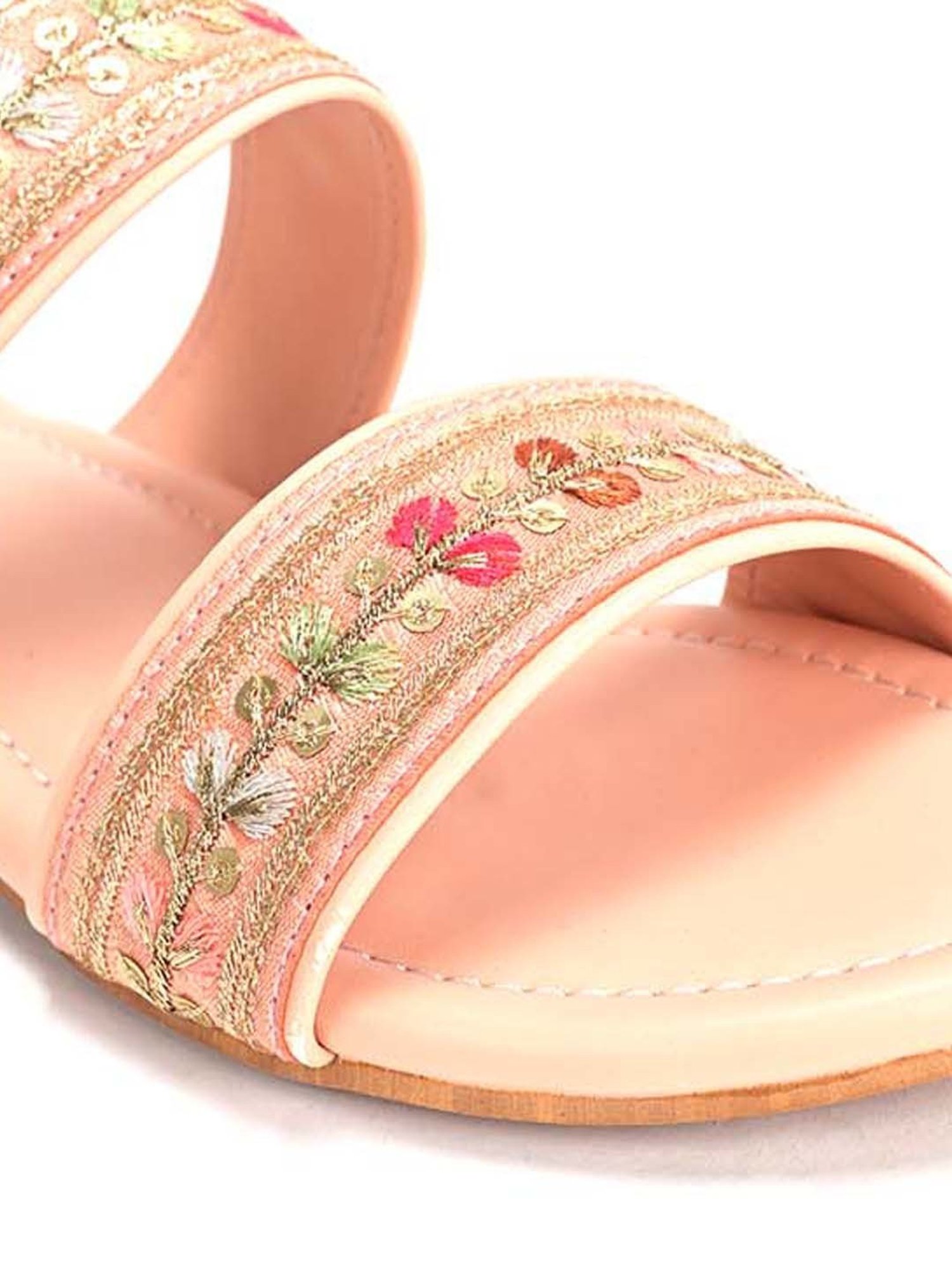 Scentra Women's Pink Casual Sandals