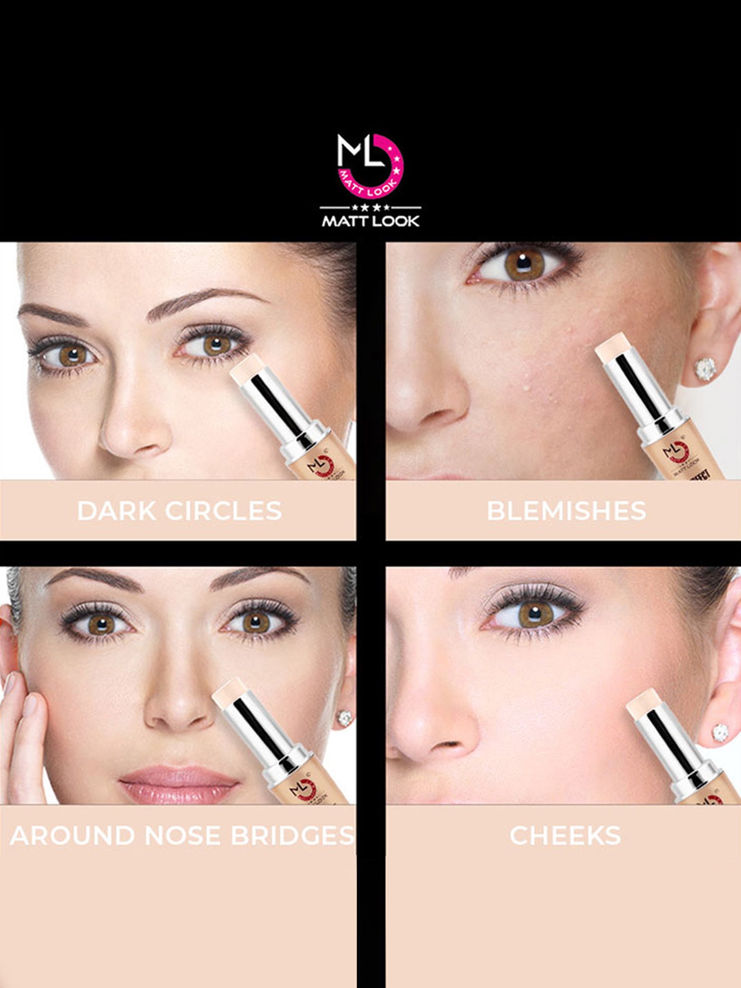 Matt Look Perfect Oil Free Concealer 01 Emphasize - 8 gm