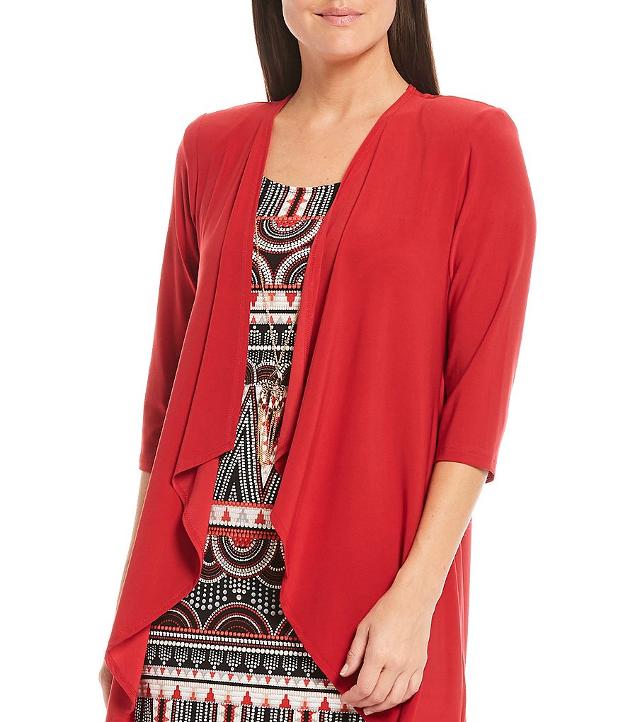 R & M Richards Petite Size Jersey Knit 2-Piece Jacket Dress