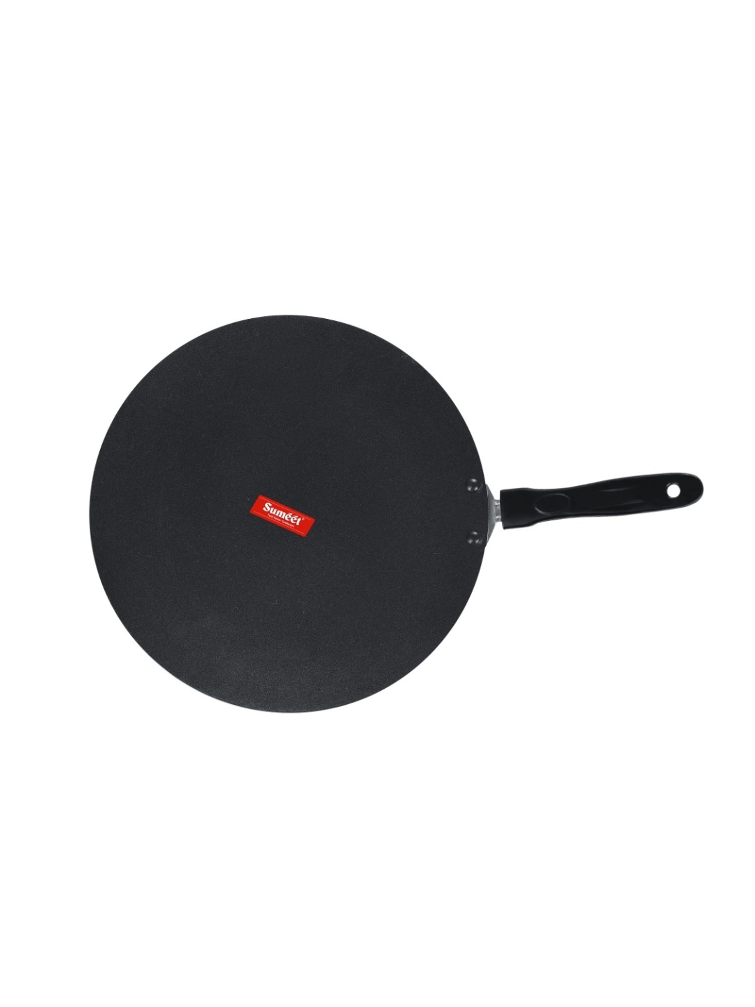 Sumeet Gold Series Pre Seasoned Cast Iron Concave Tawa for Roti 27cm 1.8kg, Gas & Induction-Friendly
