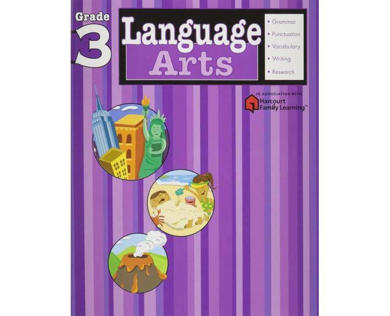 Language Arts, Grade 3 - (Flash Kids Harcourt Family Learning) (Paperback)